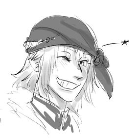 Elby's Dumb Grin by a friend!